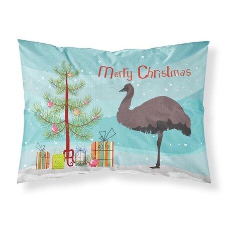 Carolines Treasures Carolines Treasures BB9289PILLOWCASE Emu Christmas Fabric Standard Pillowcase BB9289PILLOWCASE